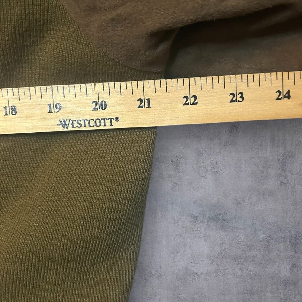 Cotton canvas field jacket w/ faux fur collar HIDDEN rain hoodie Eddie BAUER XL - Picture 15 of 16